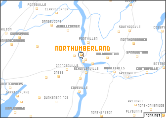 map of Northumberland