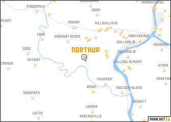 map of Northup