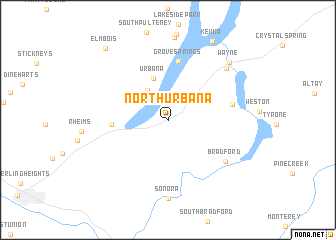 map of North Urbana