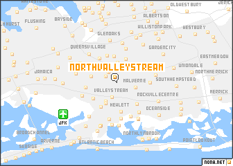 map of North Valley Stream