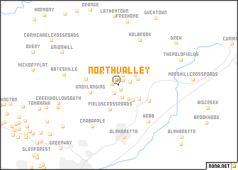 map of North Valley