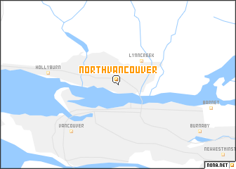 map of North Vancouver