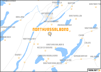 map of North Vassalboro