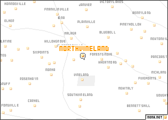 map of North Vineland