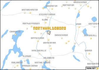 map of North Waldoboro