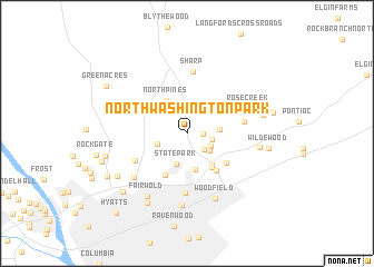 map of North Washington Park