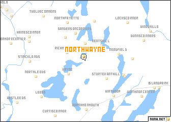 map of North Wayne