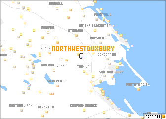 map of Northwest Duxbury