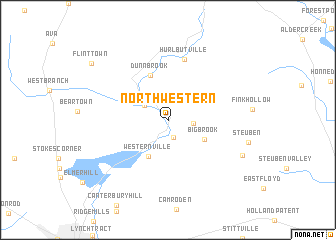 map of North Western