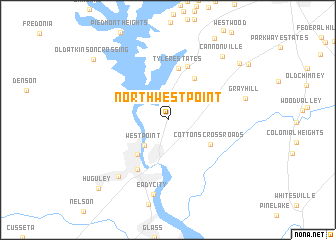 map of North West Point