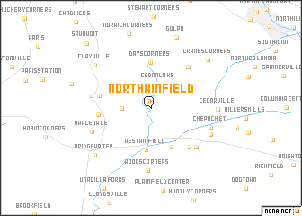 map of North Winfield