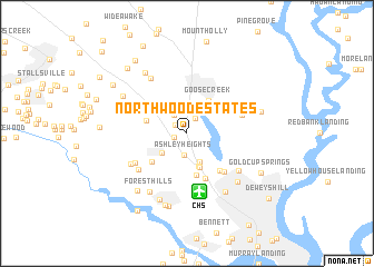 map of Northwood Estates