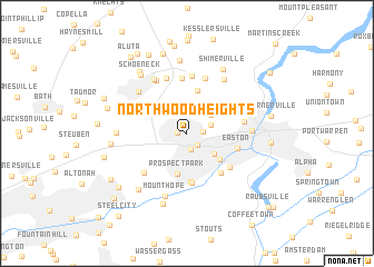 map of Northwood Heights