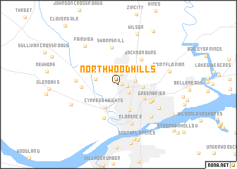 map of Northwood Hills