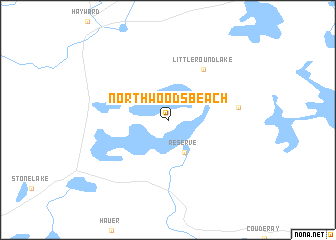 map of Northwoods Beach