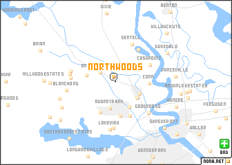 map of Northwoods