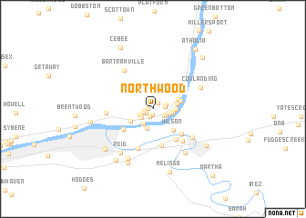 map of Northwood