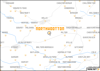 map of North Wootton