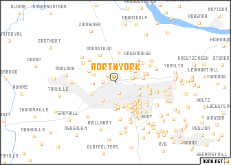 map of North York