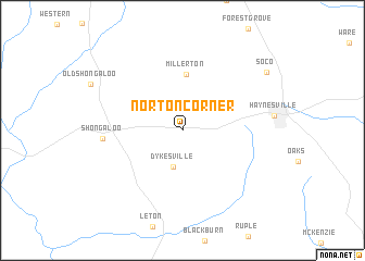 map of Norton Corner