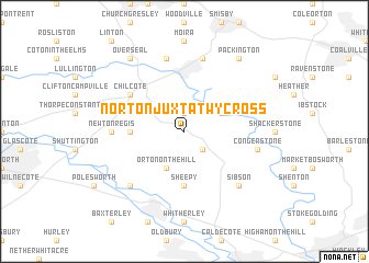 map of Norton juxta Twycross