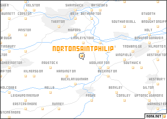 map of Norton Saint Philip