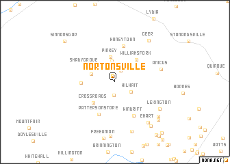 map of Nortonsville