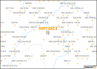 map of Nortosce