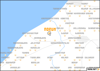 map of Nørum