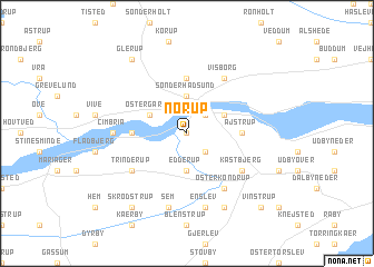 map of Norup