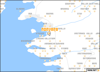 map of Norvära