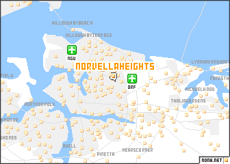 map of Norvella Heights