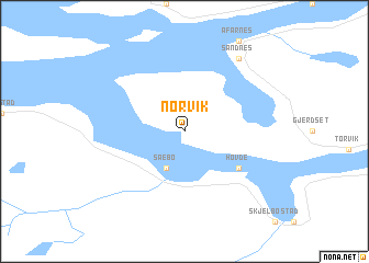 map of Norvik