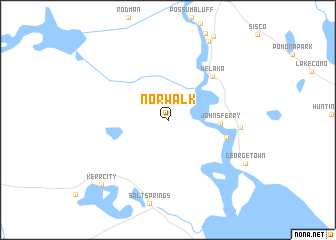 map of Norwalk