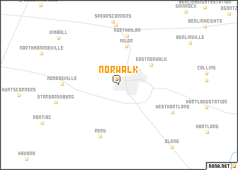 map of Norwalk