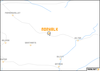 map of Norwalk