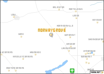 map of Norway Grove