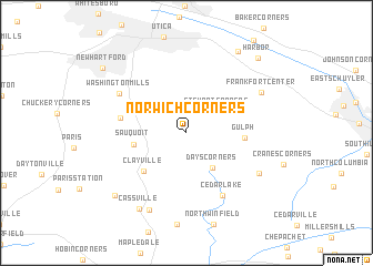 map of Norwich Corners