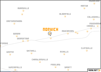 map of Norwich