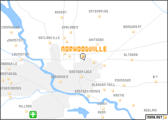 map of Norwoodville