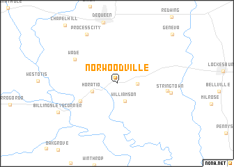 map of Norwoodville