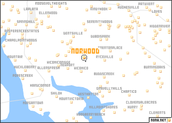 map of Norwood