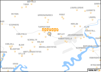 map of Norwood