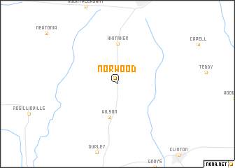 map of Norwood