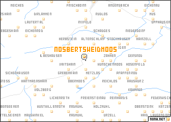 map of Nösberts-Weidmoos