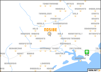 map of Nosibe