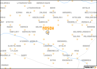 map of Nosów