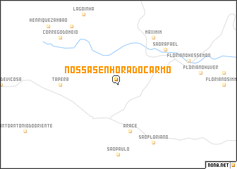 map of Nossa Senhora do Carmo