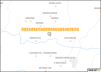 map of Nossa Senhora Mãe dos Homens