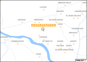 map of Nossa Senhora